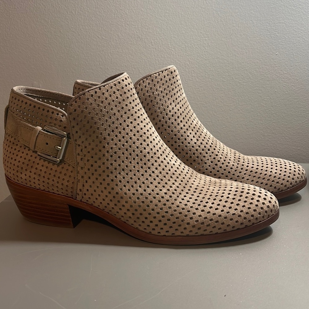 Sam Edelman Paula putty suede bootie, 7.5